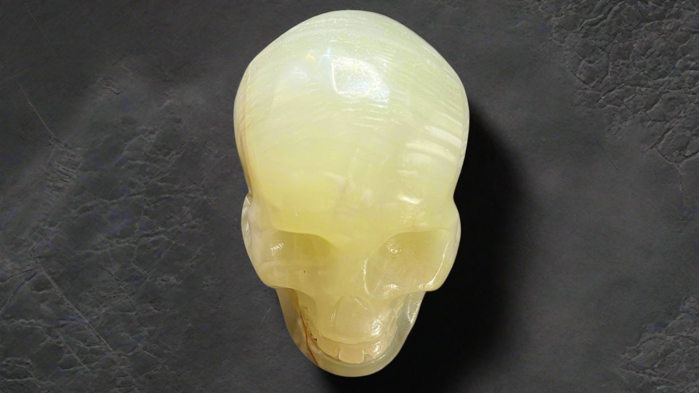 Green Onyx Crystal Skull