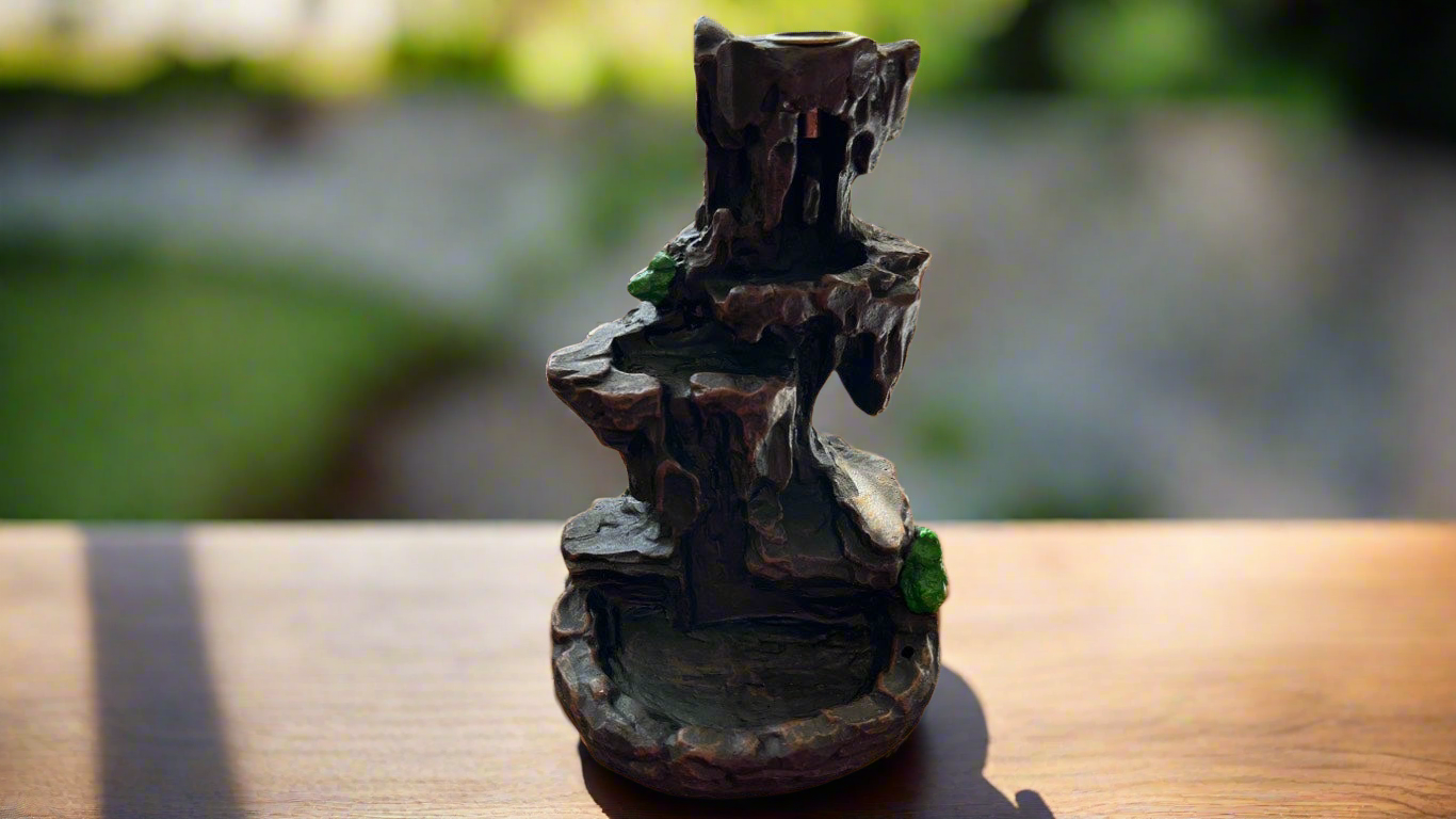 Mountain Design Back Flow Cone Incense Burner