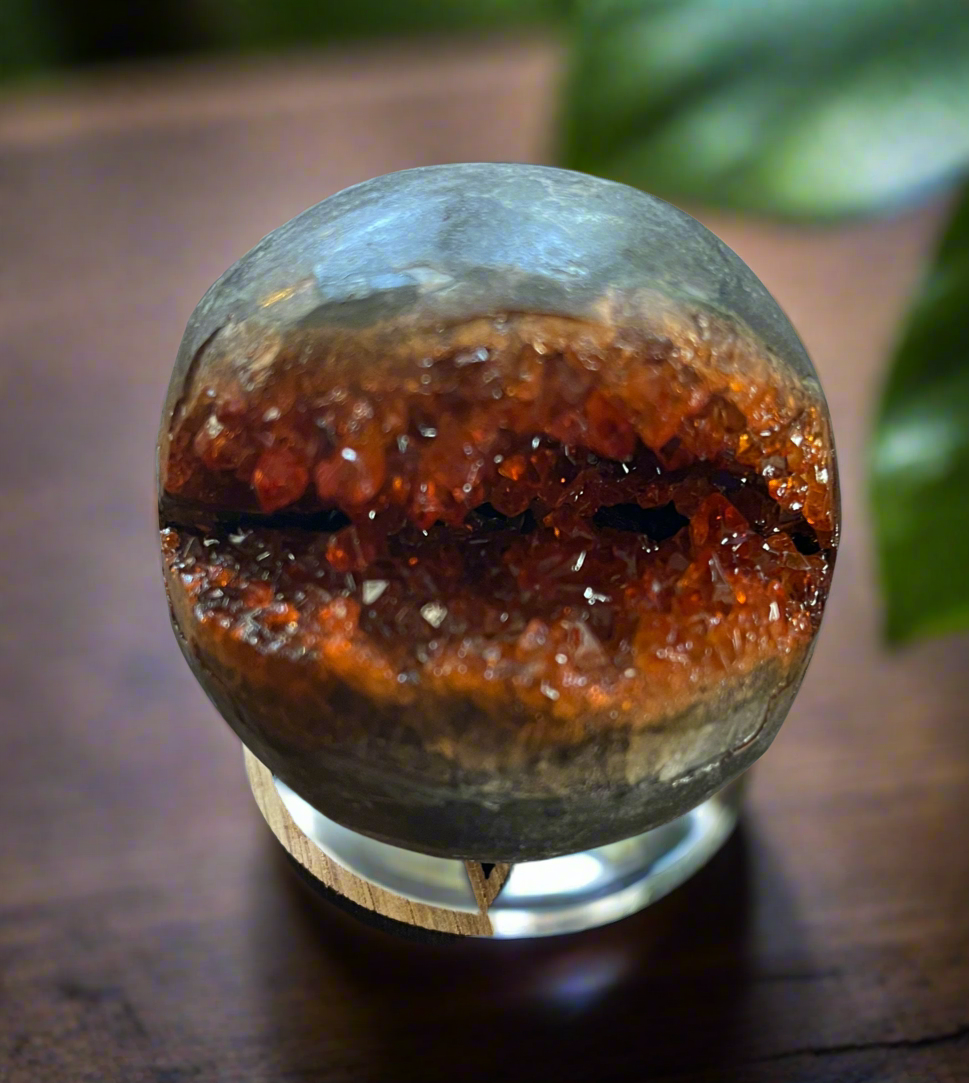 Citrine Druzy Sphere