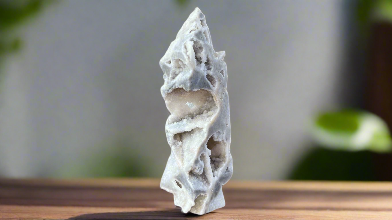 Sphalerite Crystal Druzy Pillar 10cm