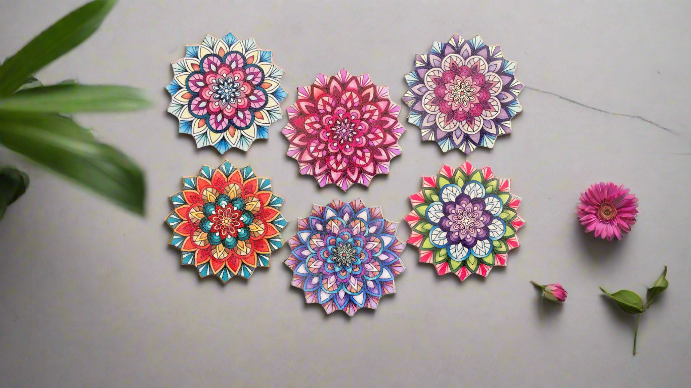 Mandala Coasters