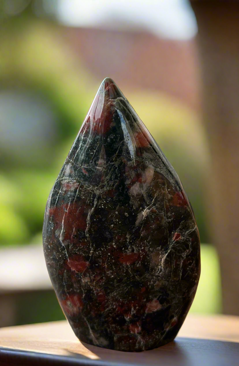 African Bloodstone Teardrop