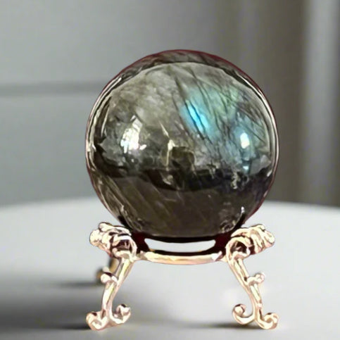 Metal Fleur-di-lis Sphere Stand