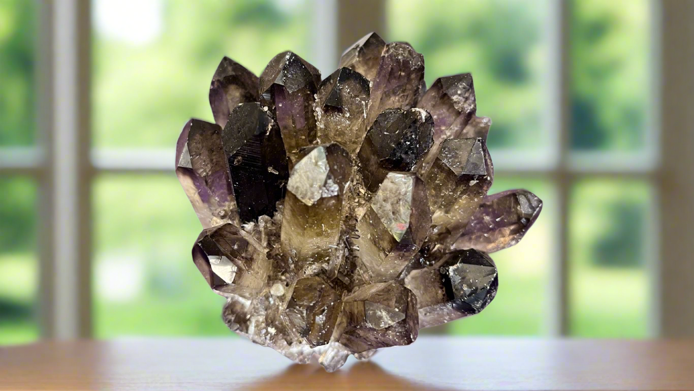 Smoky Quartz Cluster