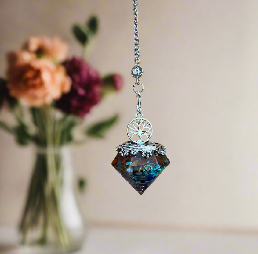 Chakra Balancing Pendulum With A Tree Of Life Symbolism