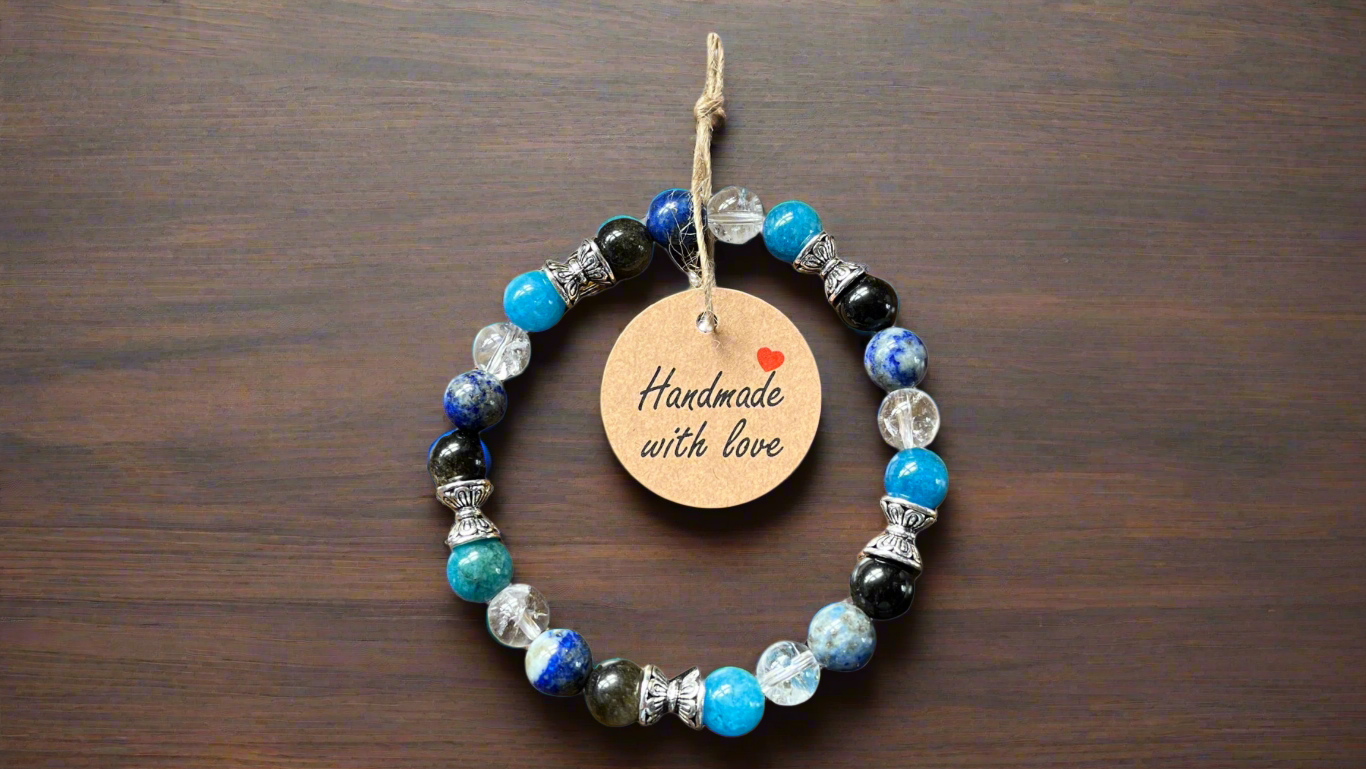 Focus & Mental Clarity Handmade Reiki Crystal Bracelet