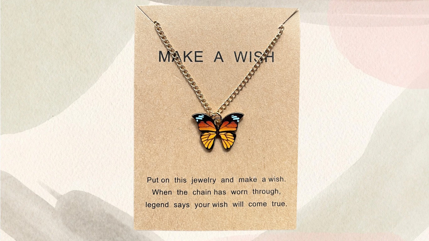 Make A Wish Butterfly Necklace