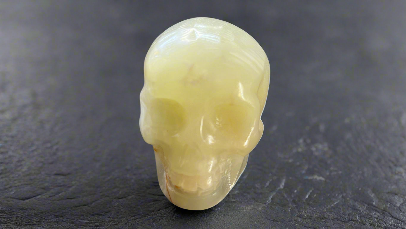 Green Onyx Crystal Skull