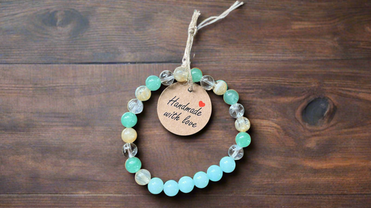 Immune Support & General Wellness Handmade Reiki Crystal Bracelet