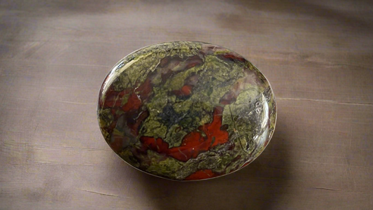 Dragon Blood Jasper Palm Stone