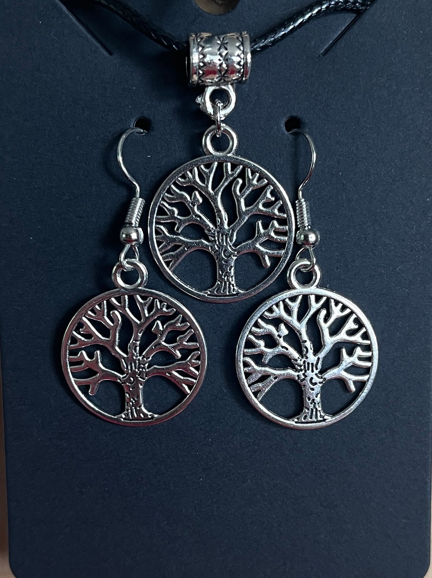 Tree Of Life Pendant Necklace & Earrings