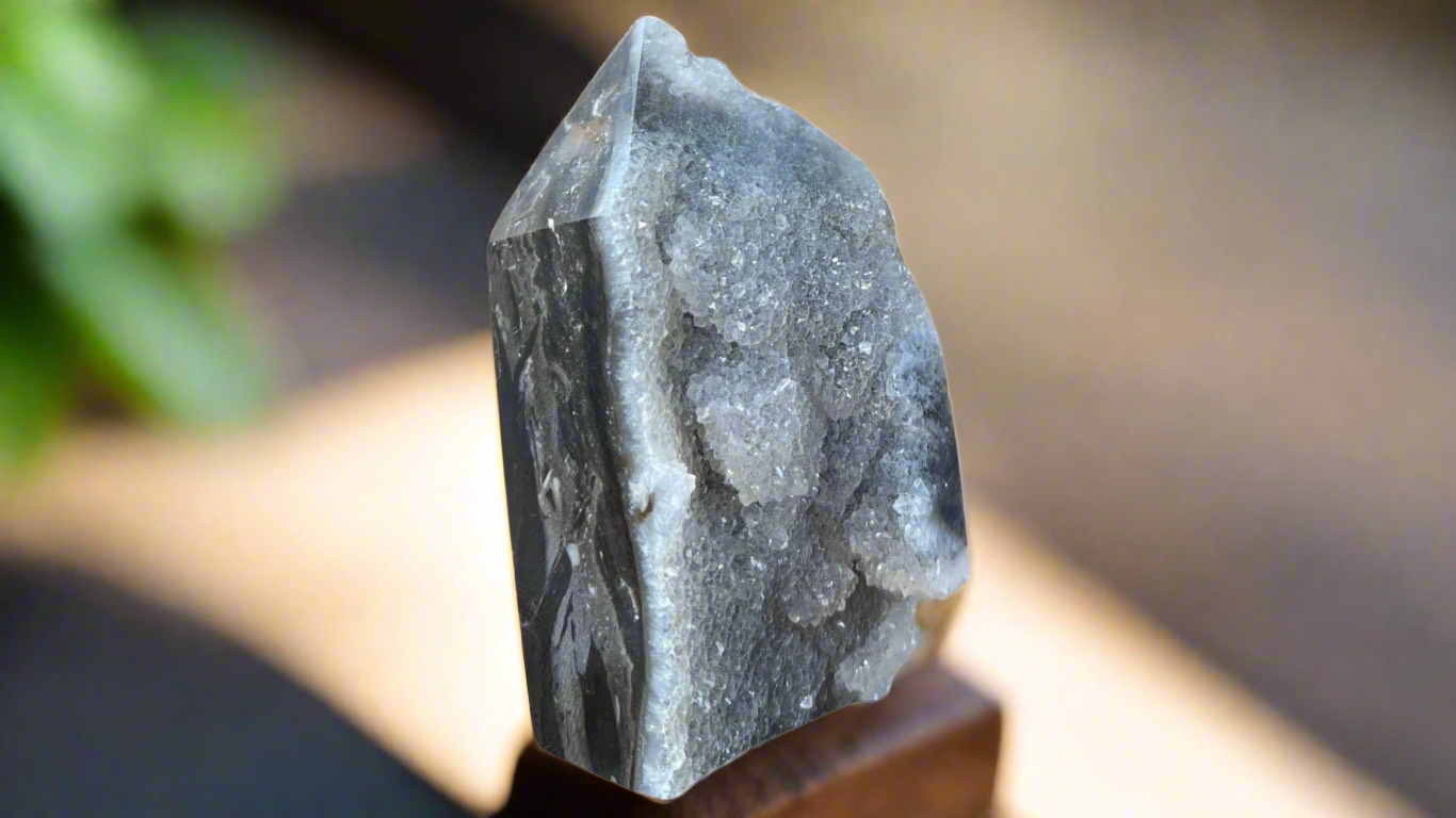 Sphalerite Crystal Druzy Pillar 7cm