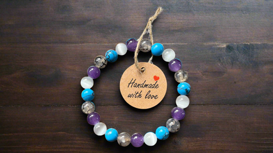Sleep & Restfulness Handmade Reiki Crystal Bracelet