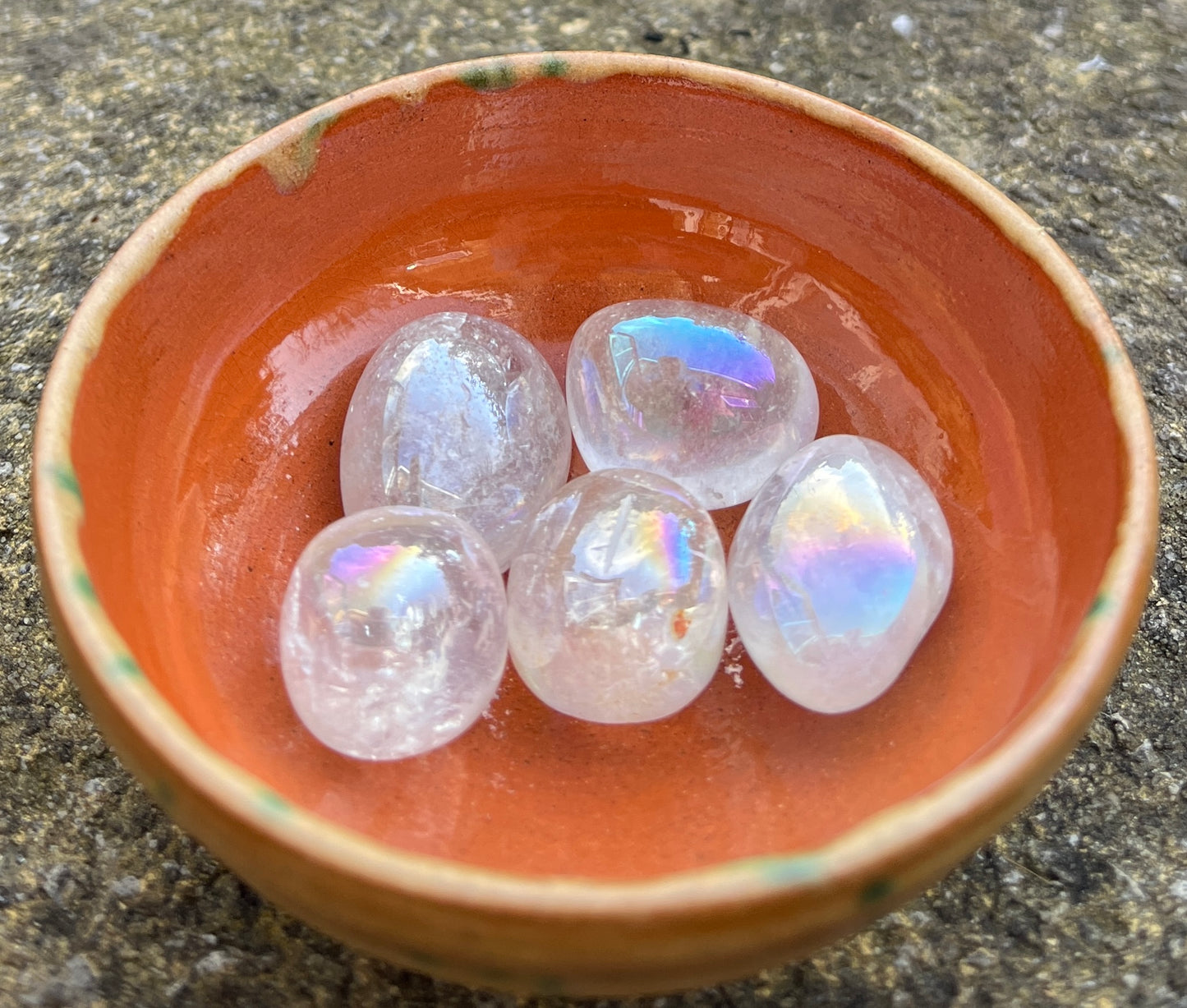 Angel Aura Quartz Tumble Stone