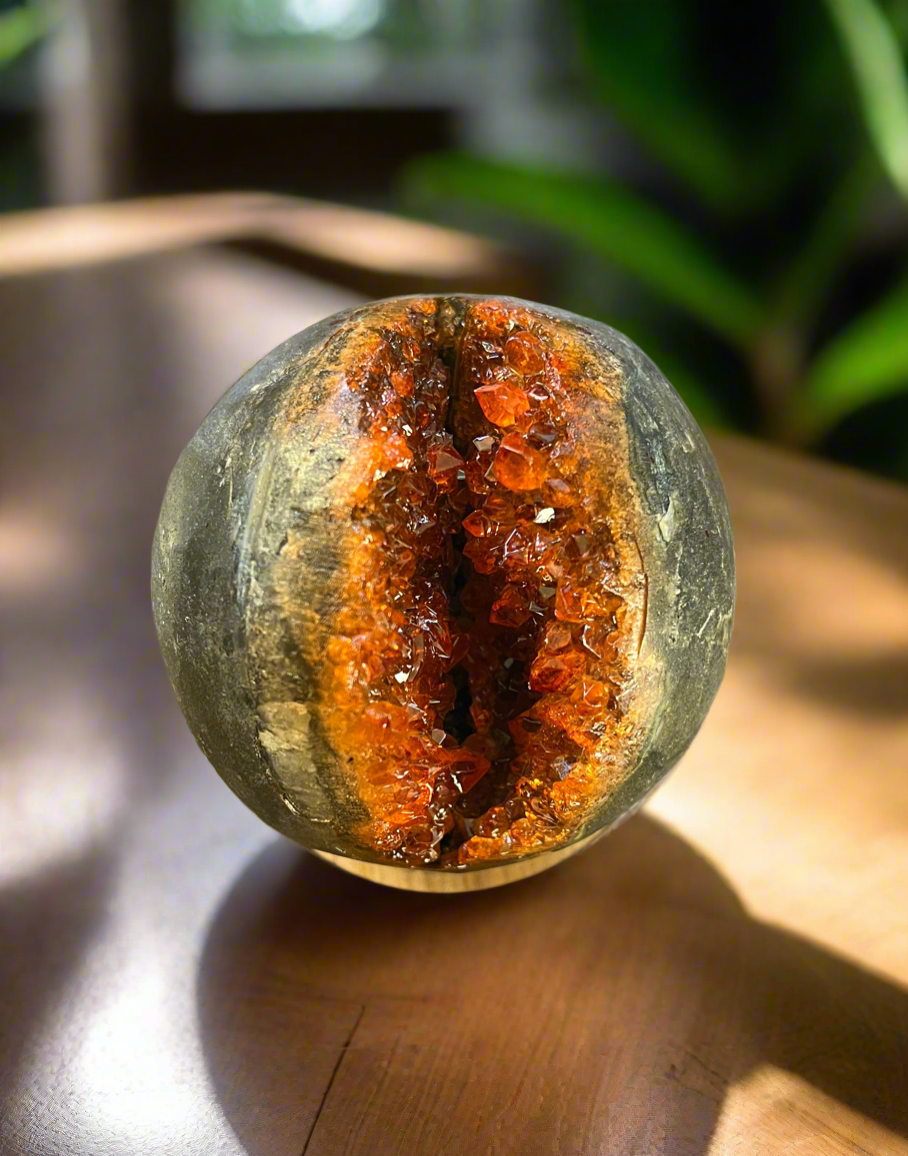 Citrine Druzy Sphere