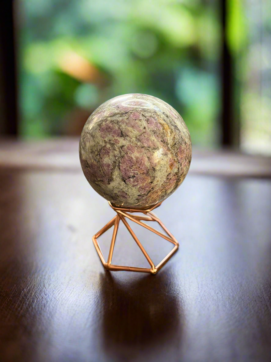 Amethyst & Crazy Lace Agate Sphere