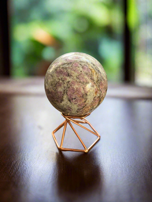 Amethyst & Crazy Lace Agate Sphere