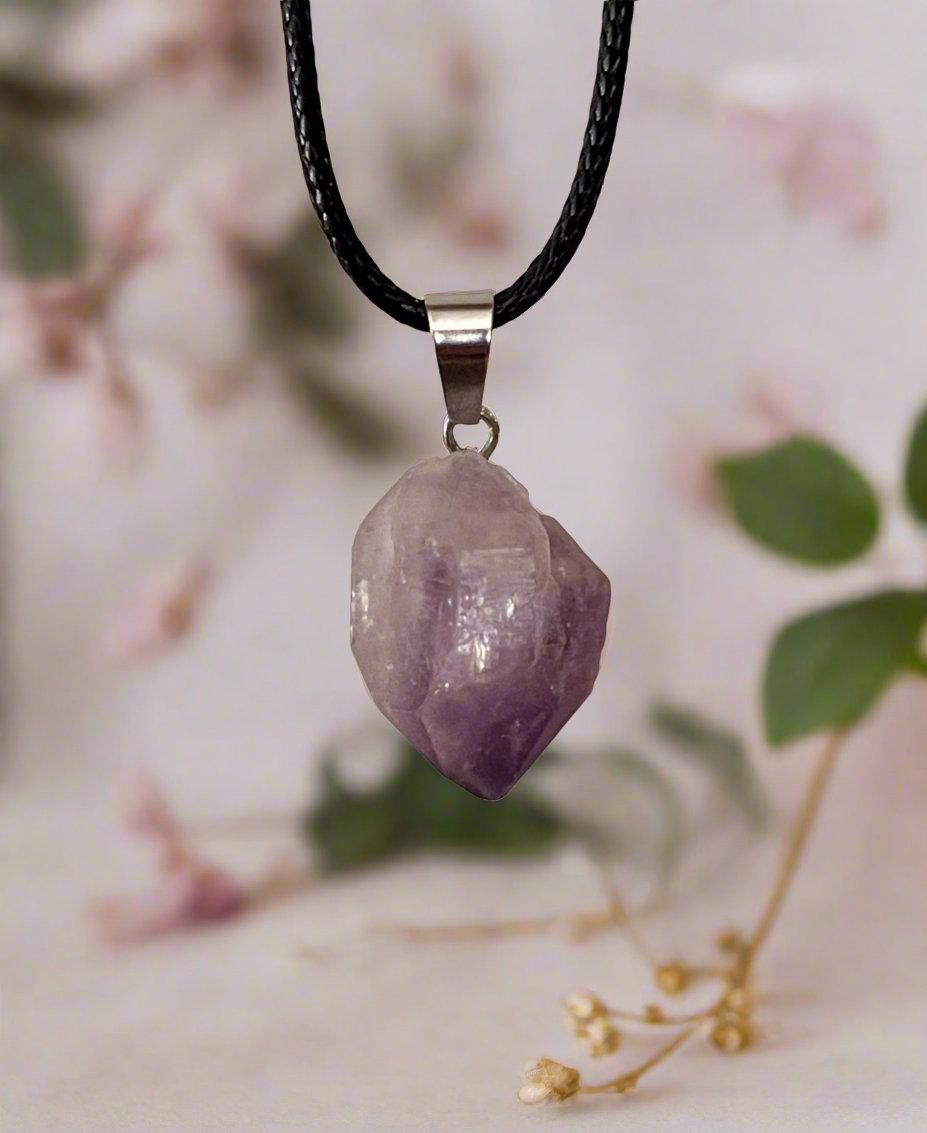Amethyst Raw Pendant Necklace