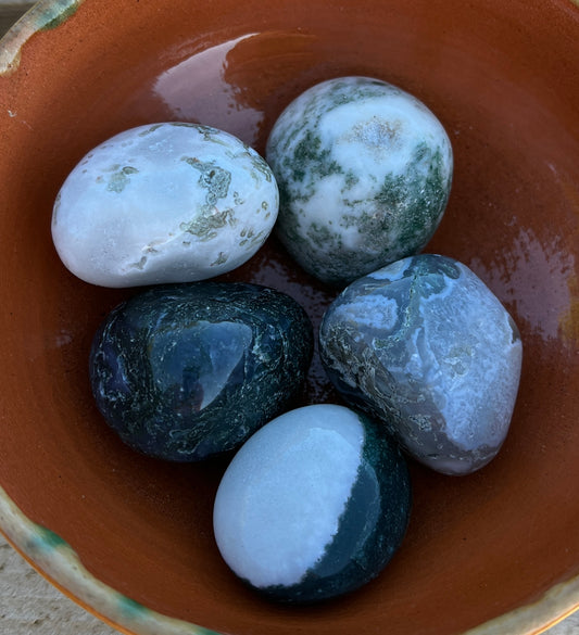 Moss Agate Tumble Stone