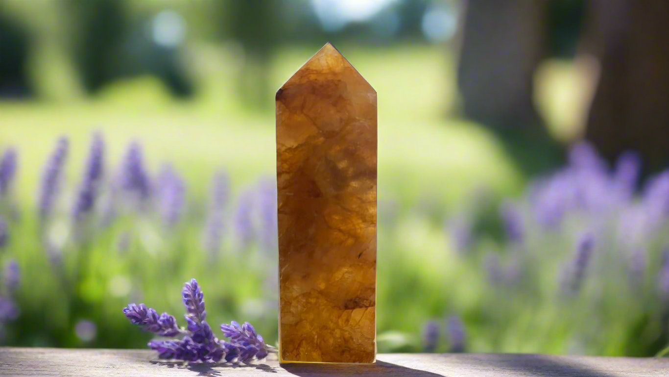 Golden Healer Quartz Obelisk 10cm