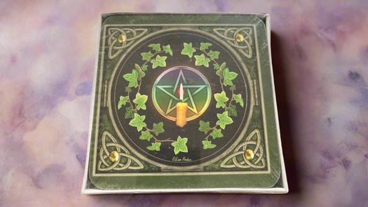 Candle & Pentagram Coaster Set by Lisa Parker