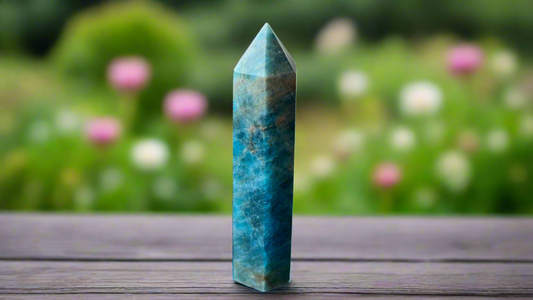 Blue Apatite Tower 8.5cm