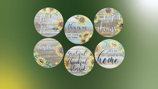 Sunflower Coasters