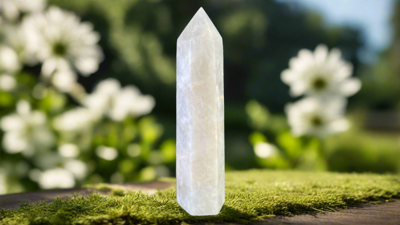 Flashy Moonstone Pillar 12.5cm