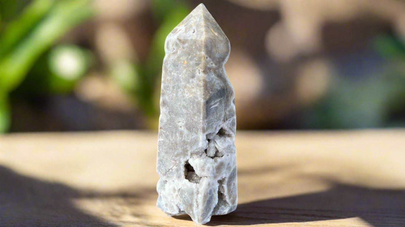 Sphalerite Crystal Druzy Pillar 9.1cm