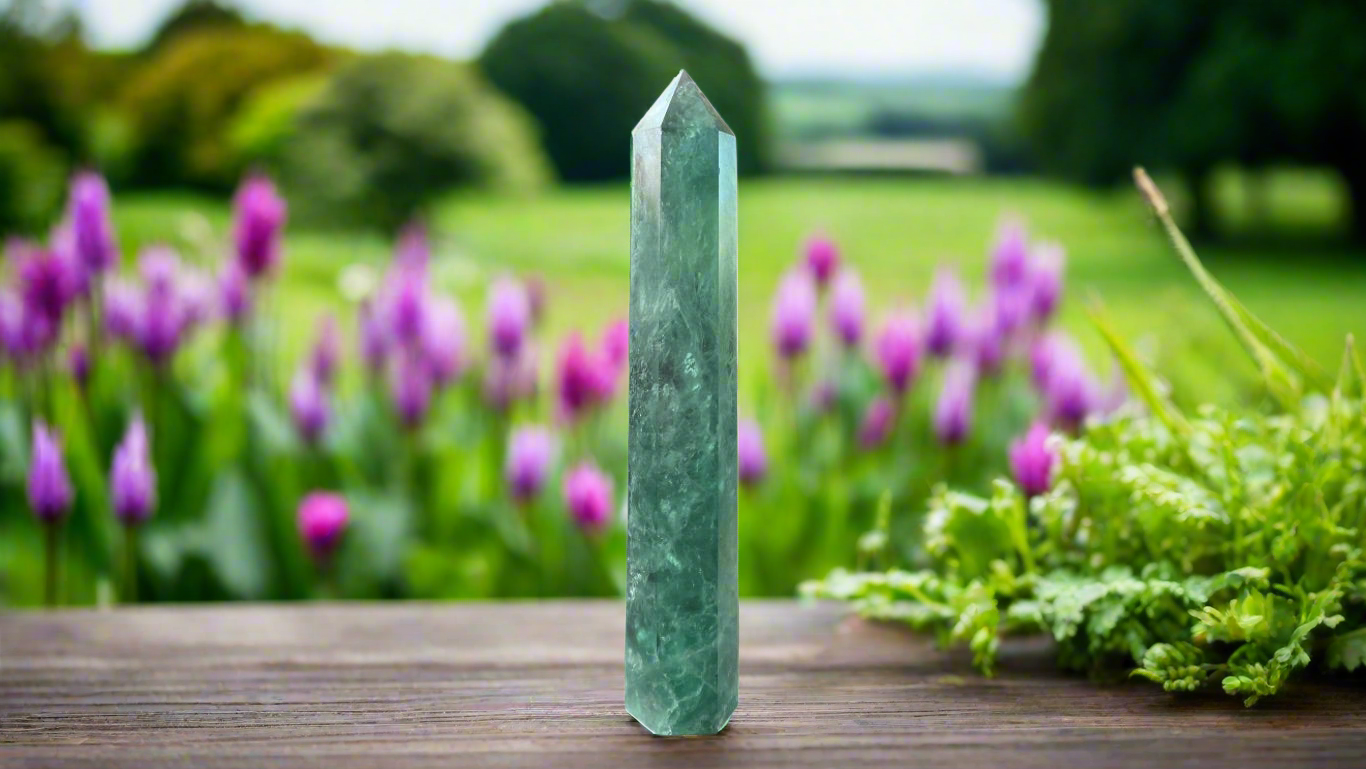 Green Fluorite Pillar 16.5cm