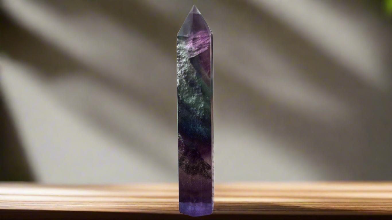 Rainbow Fluorite Tower 7.5cm
