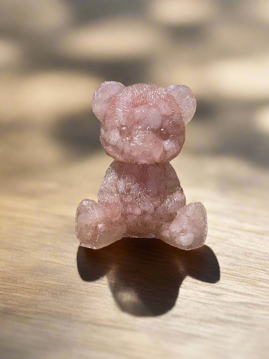 Rose Quartz Crystal Teddy