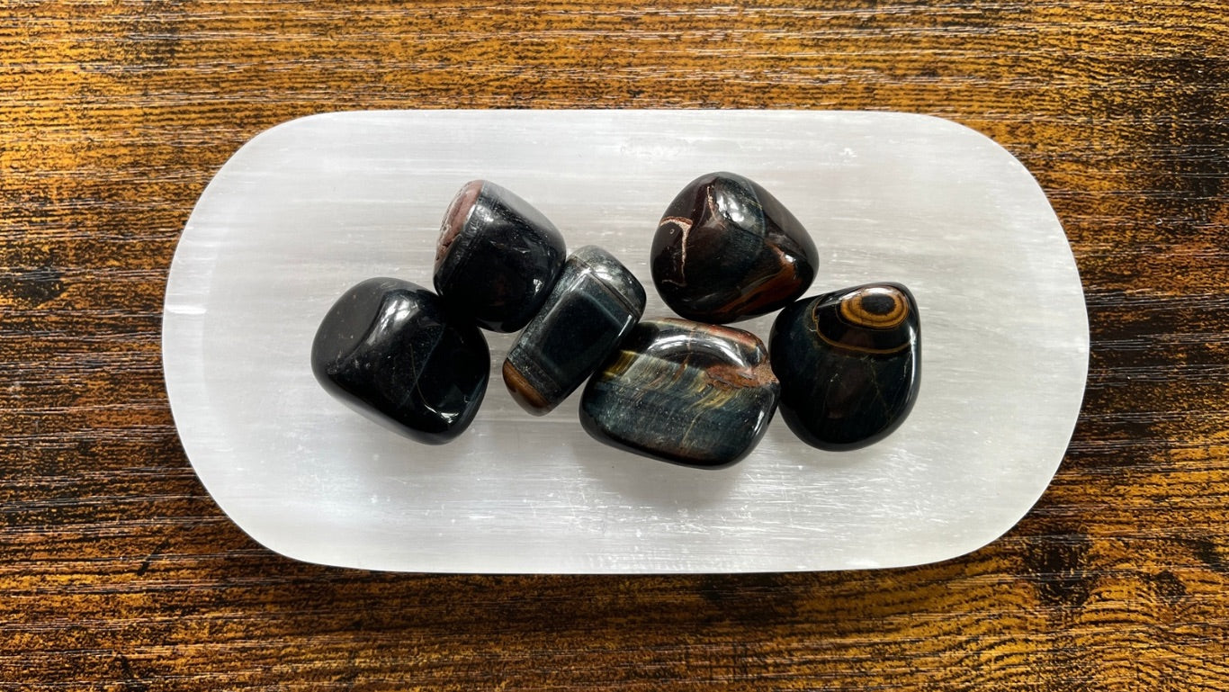 Blue Tiger Eye Tumble Stone