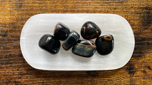 Blue Tiger Eye Tumble Stone