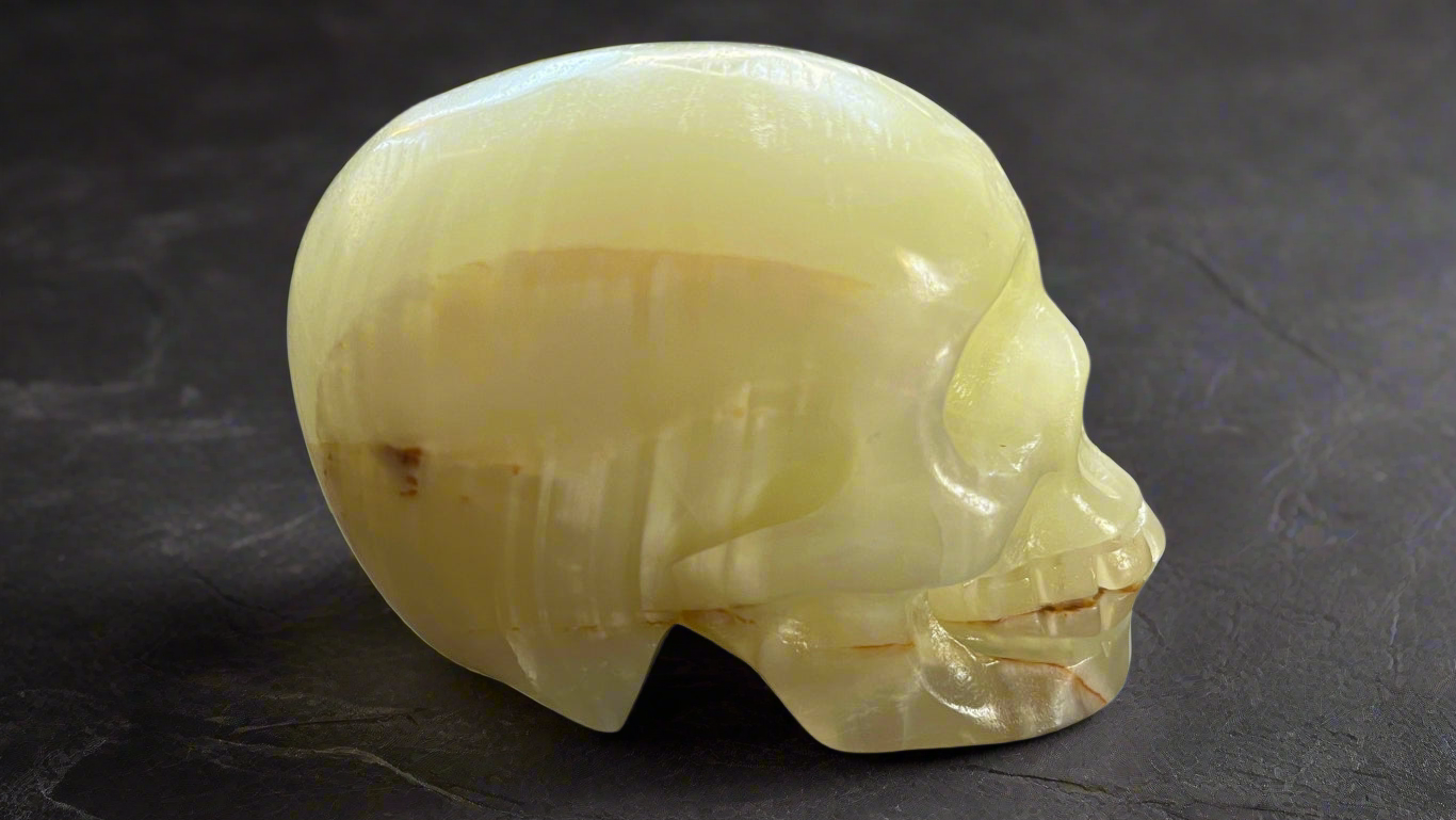 Green Onyx Crystal Skull