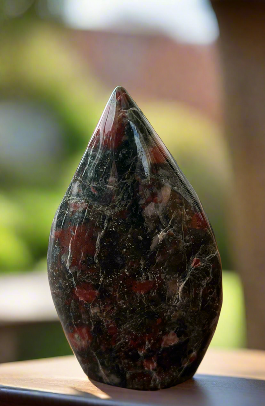 African Bloodstone Teardrop
