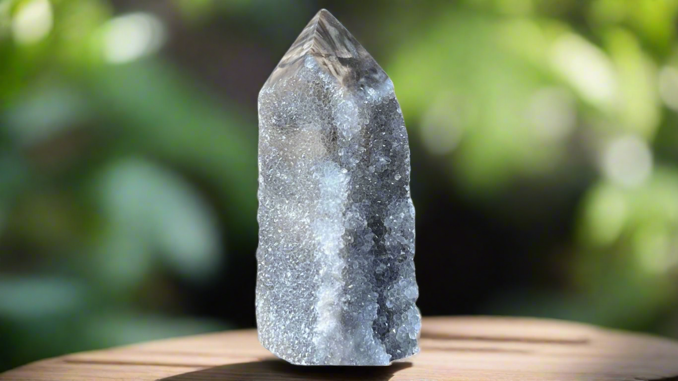 Sphalerite Crystal Druzy Pillar 7.7cm