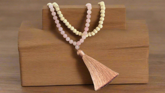 Rose Quartz Mala Beads/Necklace