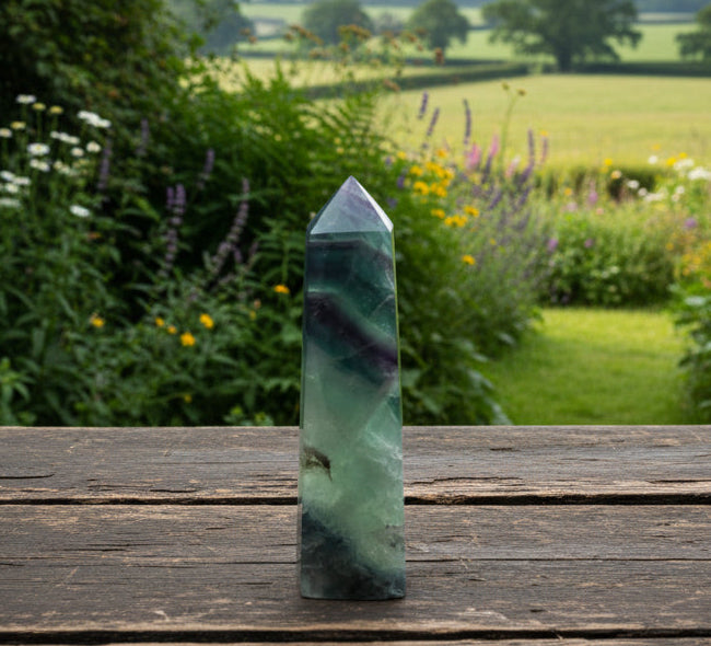 Rainbow Fluorite Obelisk