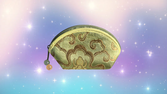 Crystal Keepsake Pouch Yellow