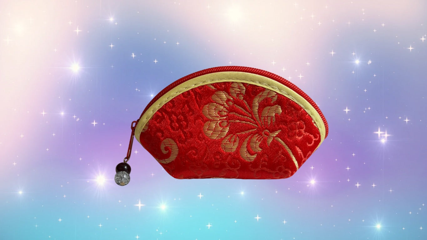 Crystal Keepsake Pouch Red