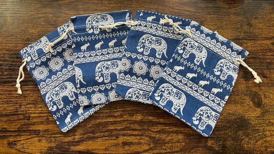 Elephant Organza Pouch Large