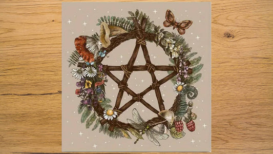 Nature & Pentagram Alter Cloth