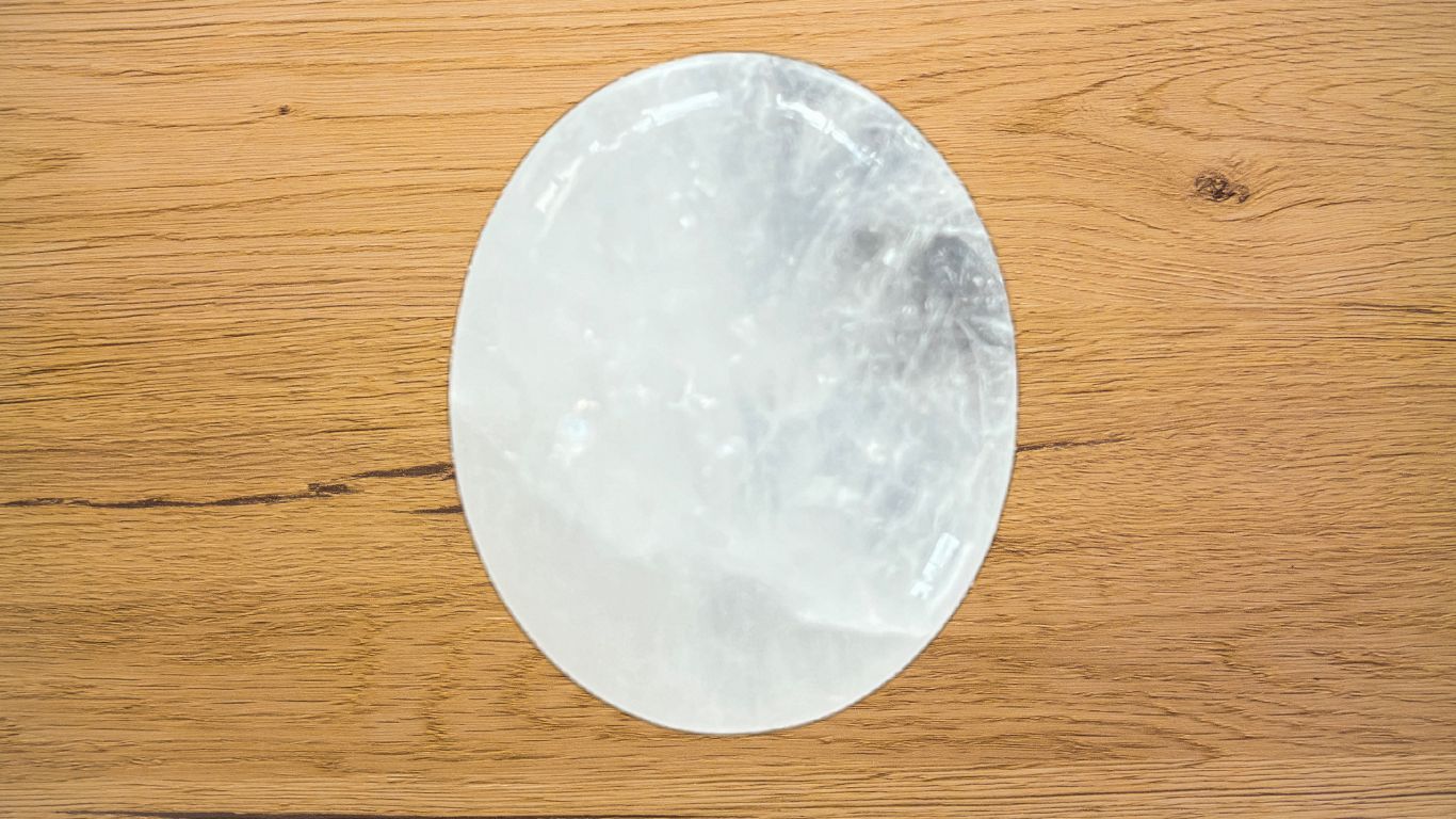 Clear Quartz Worry Stone