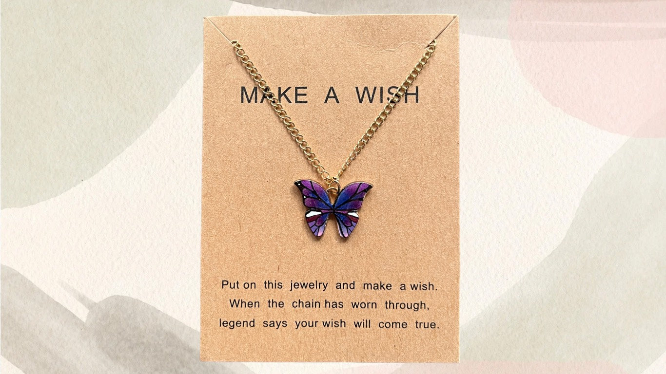 Make A Wish Butterfly Necklace