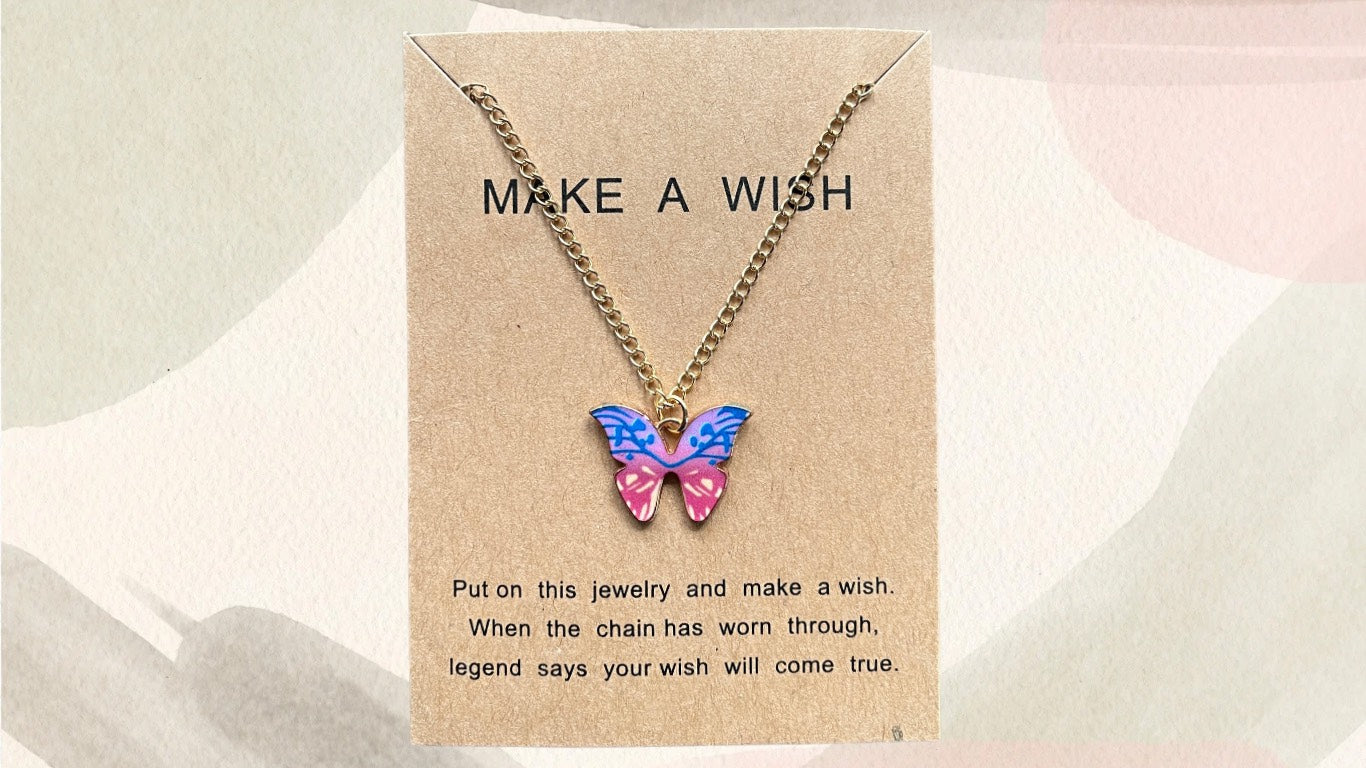 Make A Wish Butterfly Necklace