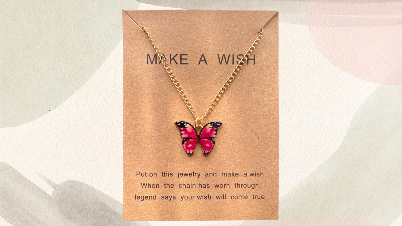 Make A Wish Butterfly Necklace